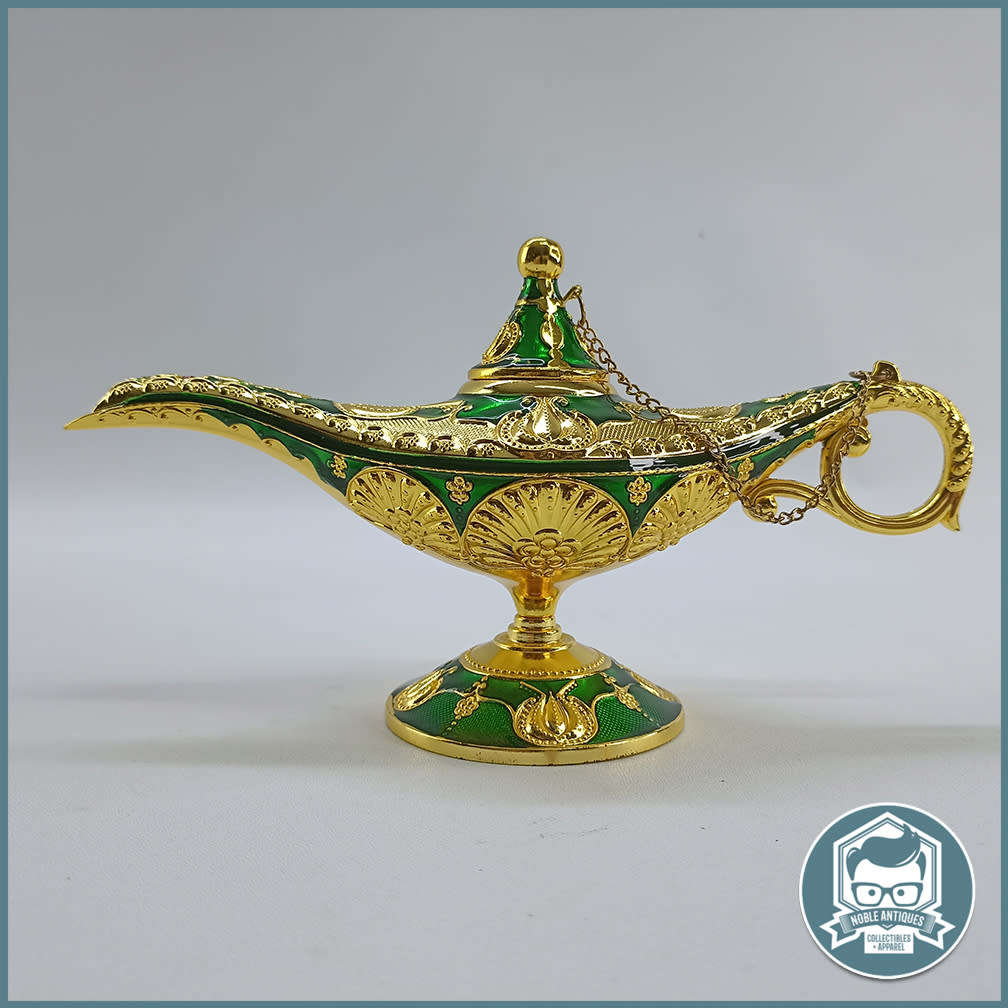 Highly Decorative Enameled Brass Aladdin Magic Lamp!!!