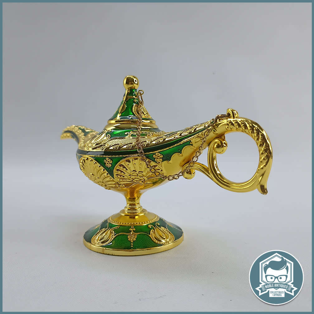 Highly Decorative Enameled Brass Aladdin Magic Lamp!!!