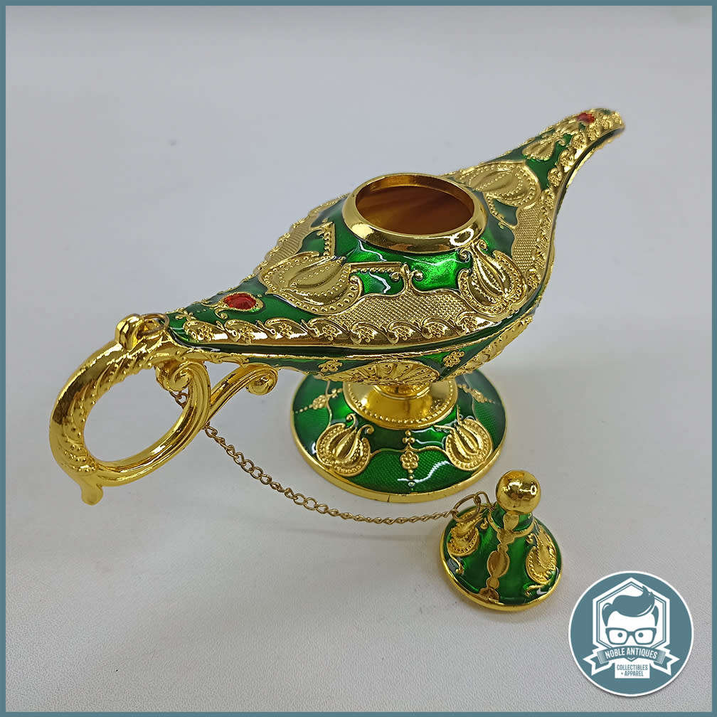Highly Decorative Enameled Brass Aladdin Magic Lamp!!!