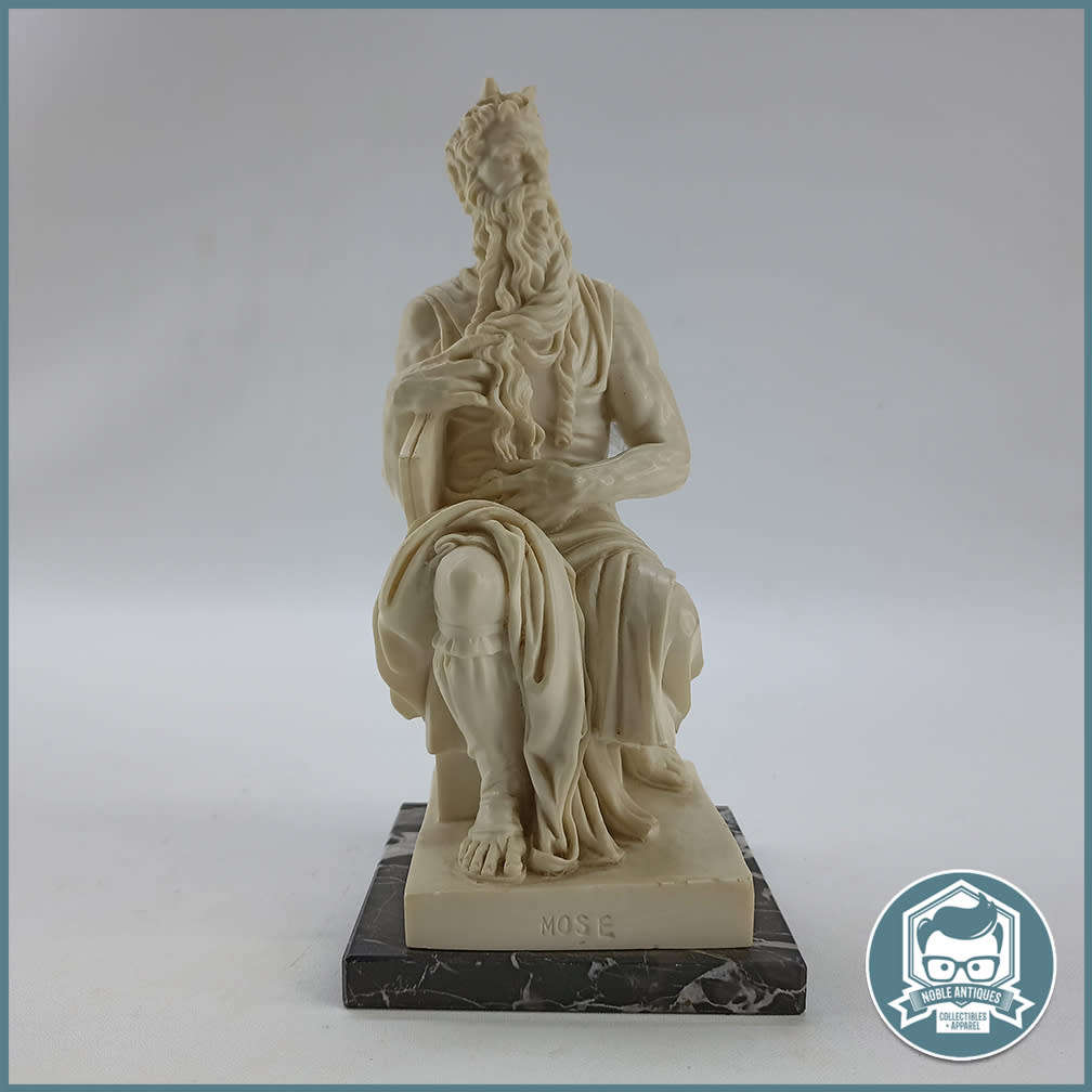 Vintage Michelangelo Mosé Sculpture Signed by A. Santino!!!