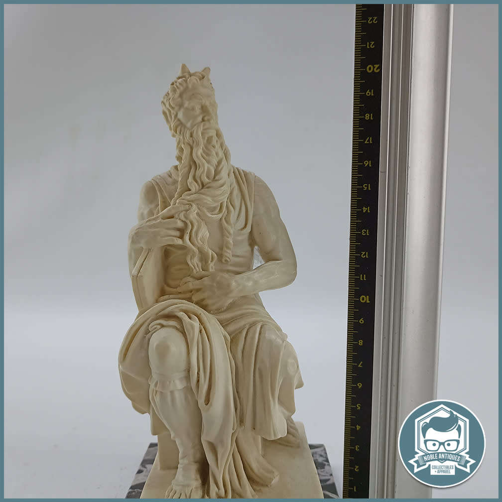 Vintage Michelangelo Mosé Sculpture Signed by A. Santino!!!