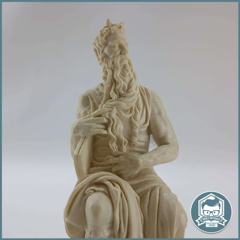 Vintage Michelangelo Mosé Sculpture Signed by A. Santino!!!