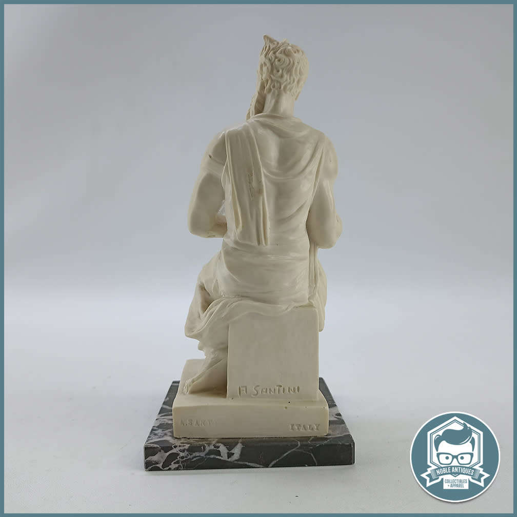 Vintage Michelangelo Mosé Sculpture Signed by A. Santino!!!