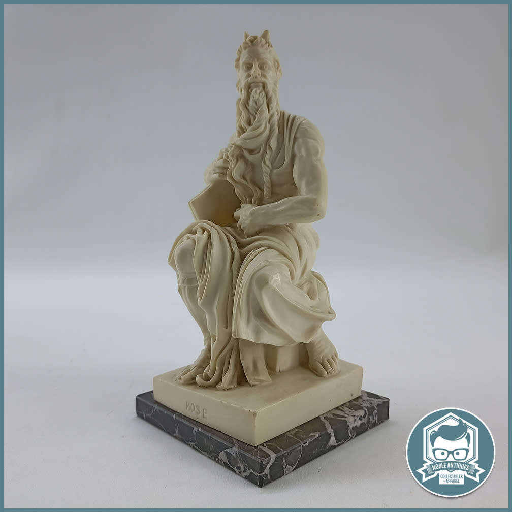 Vintage Michelangelo Mosé Sculpture Signed by A. Santino!!!