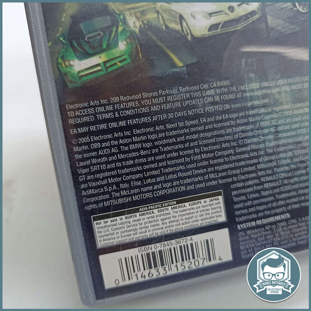 Vintage Boxed 2005 Need for Speed: Most Wanted!!!