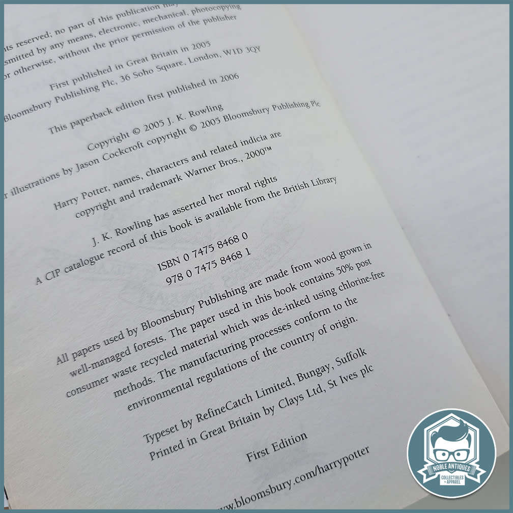 First Edition Harry Potter Collection - Bid For All !!!