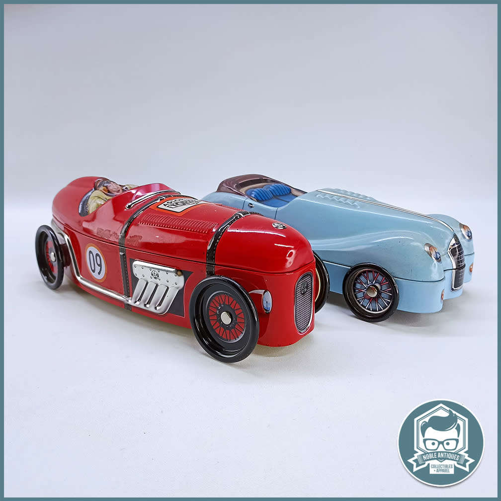 Original COLLECTABLE RACING CAR Tins - Bid For Both!!!
