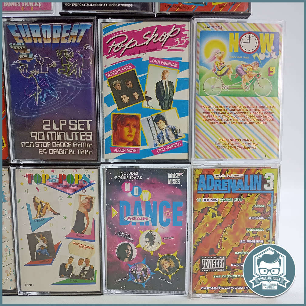 Vintage Dance Cassette Tape Collection - Bid For All