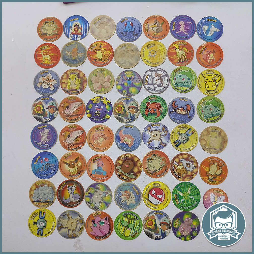 Vintage ORIGINAL Pokémon Tazo`s and Card Collection, Bid For All!!!