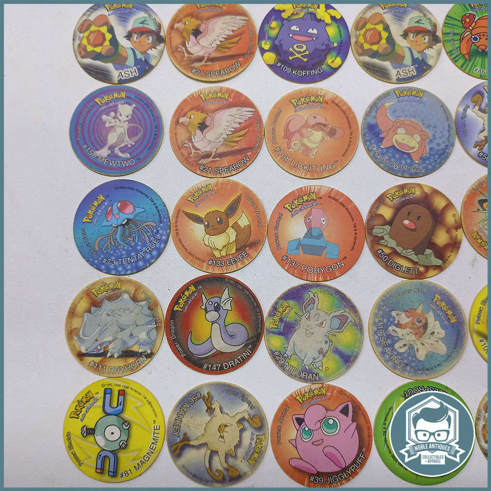Vintage ORIGINAL Pokémon Tazo`s and Card Collection, Bid For All!!!