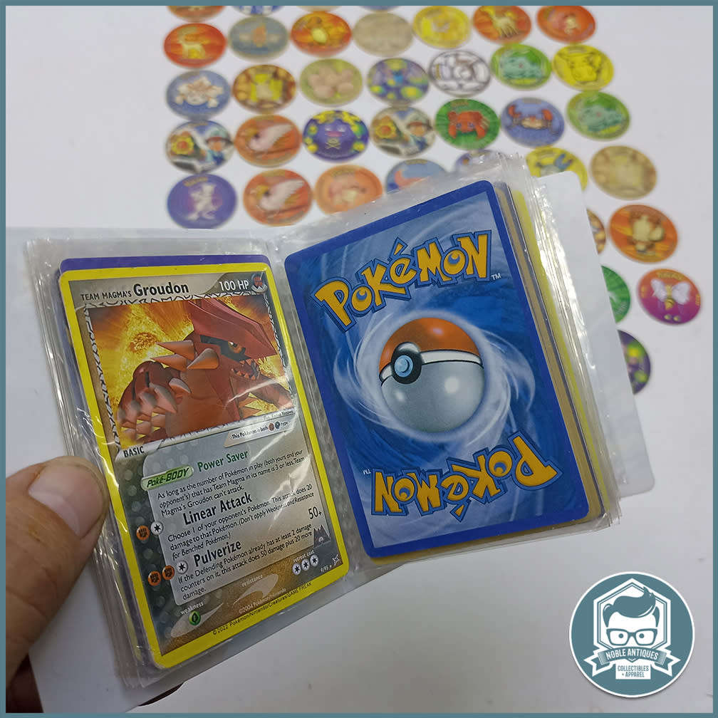 Vintage ORIGINAL Pokémon Tazo`s and Card Collection, Bid For All!!!