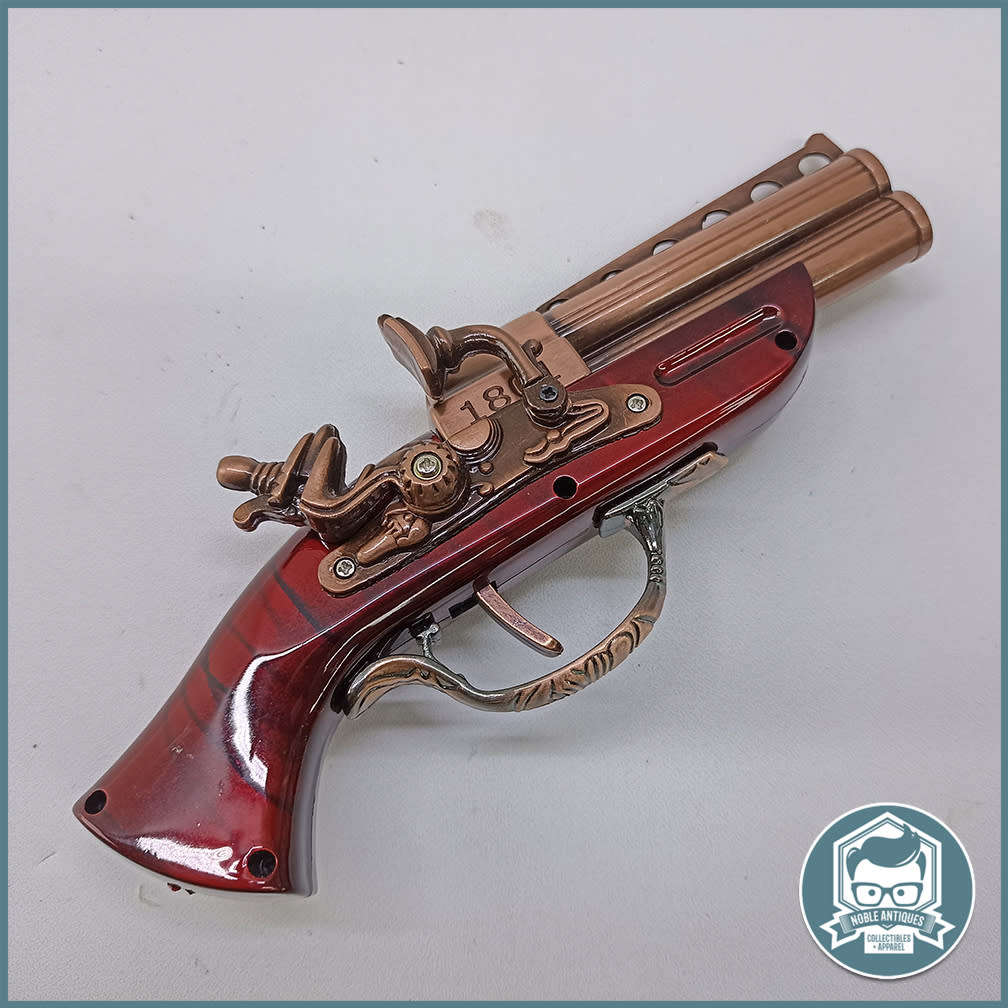 Old Model Antique Gun Shape Gas Lighter Nickel Gas Lighter!!!