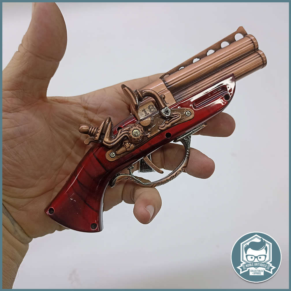 Old Model Antique Gun Shape Gas Lighter Nickel Gas Lighter!!!