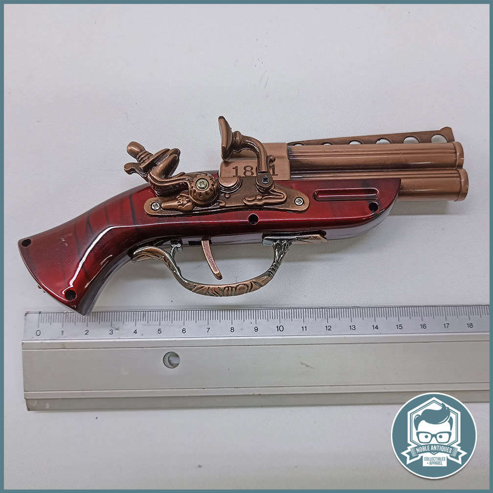 Old Model Antique Gun Shape Gas Lighter Nickel Gas Lighter!!!