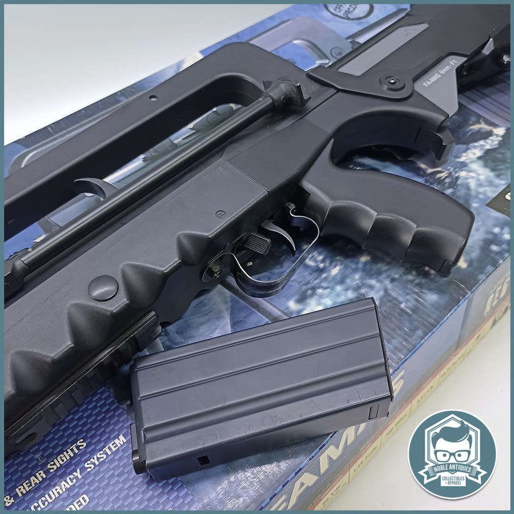Large Boxed FAMAS Soft Air Foreign Legion Airsoft Rifle - No Battery, Not Tested, Barrel Block!!!
