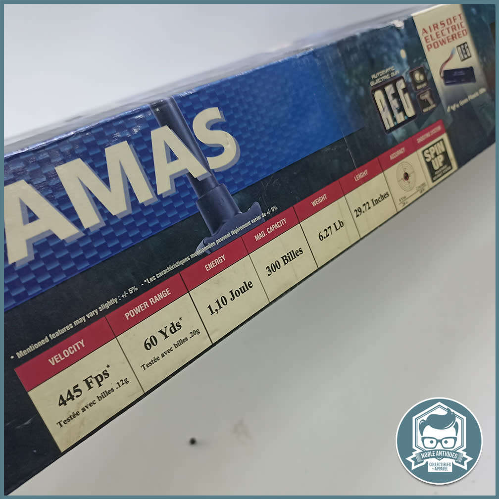 Large Boxed FAMAS Soft Air Foreign Legion Airsoft Rifle - No Battery, Not Tested, Barrel Block!!!