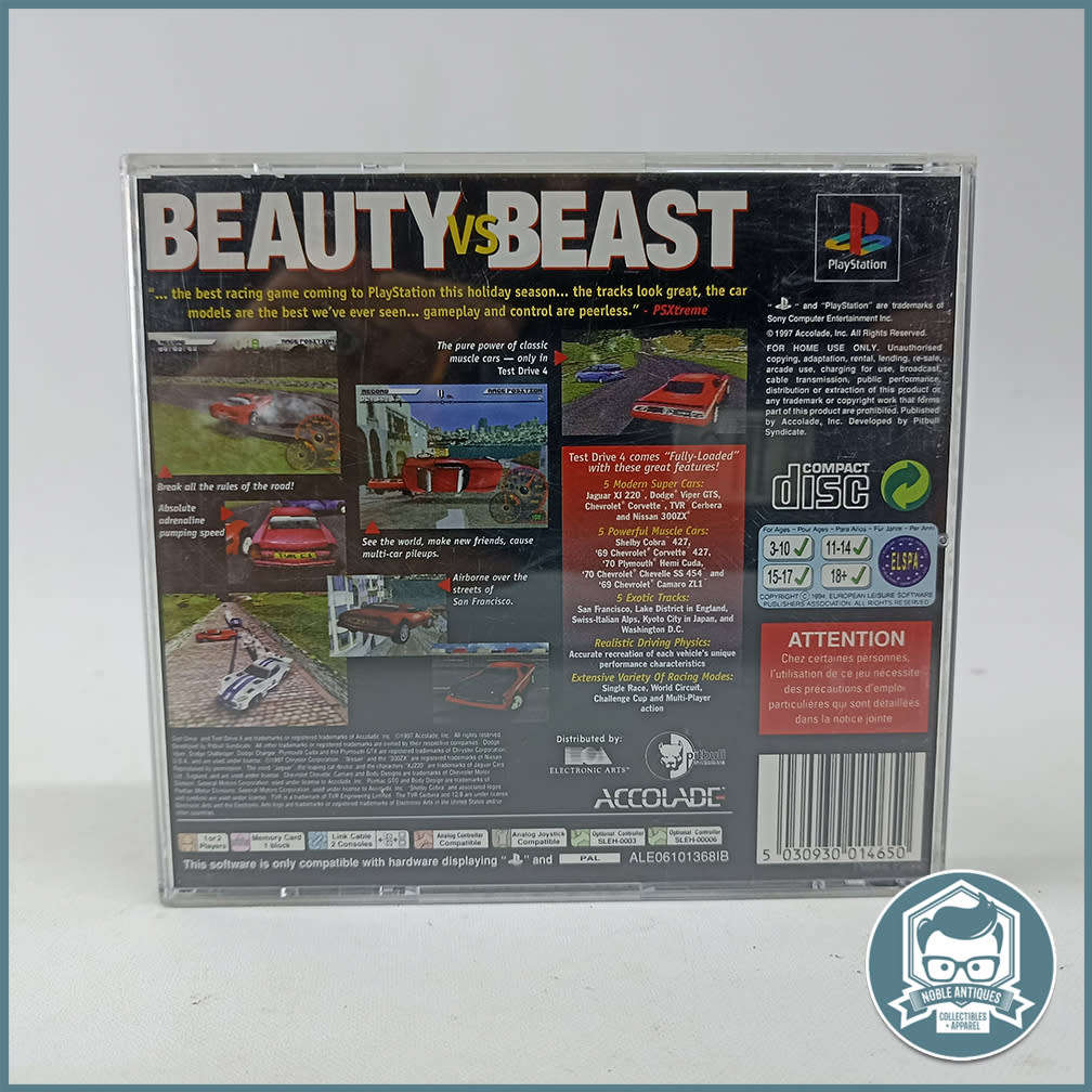 PlayStation 1 Test Drive Racing 1997 (Original Box and Booklet)