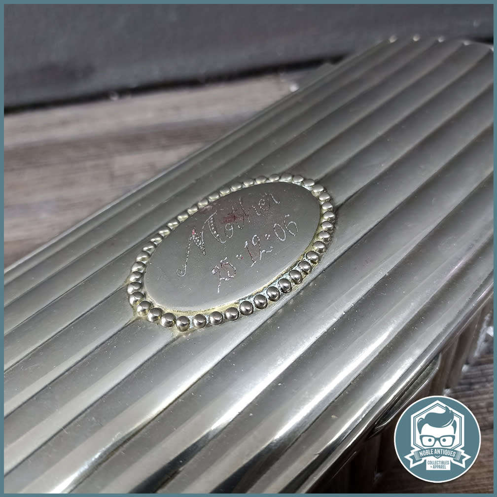 Vintage GODINGER Silver Plate Deco Style Jewelry Box!!!