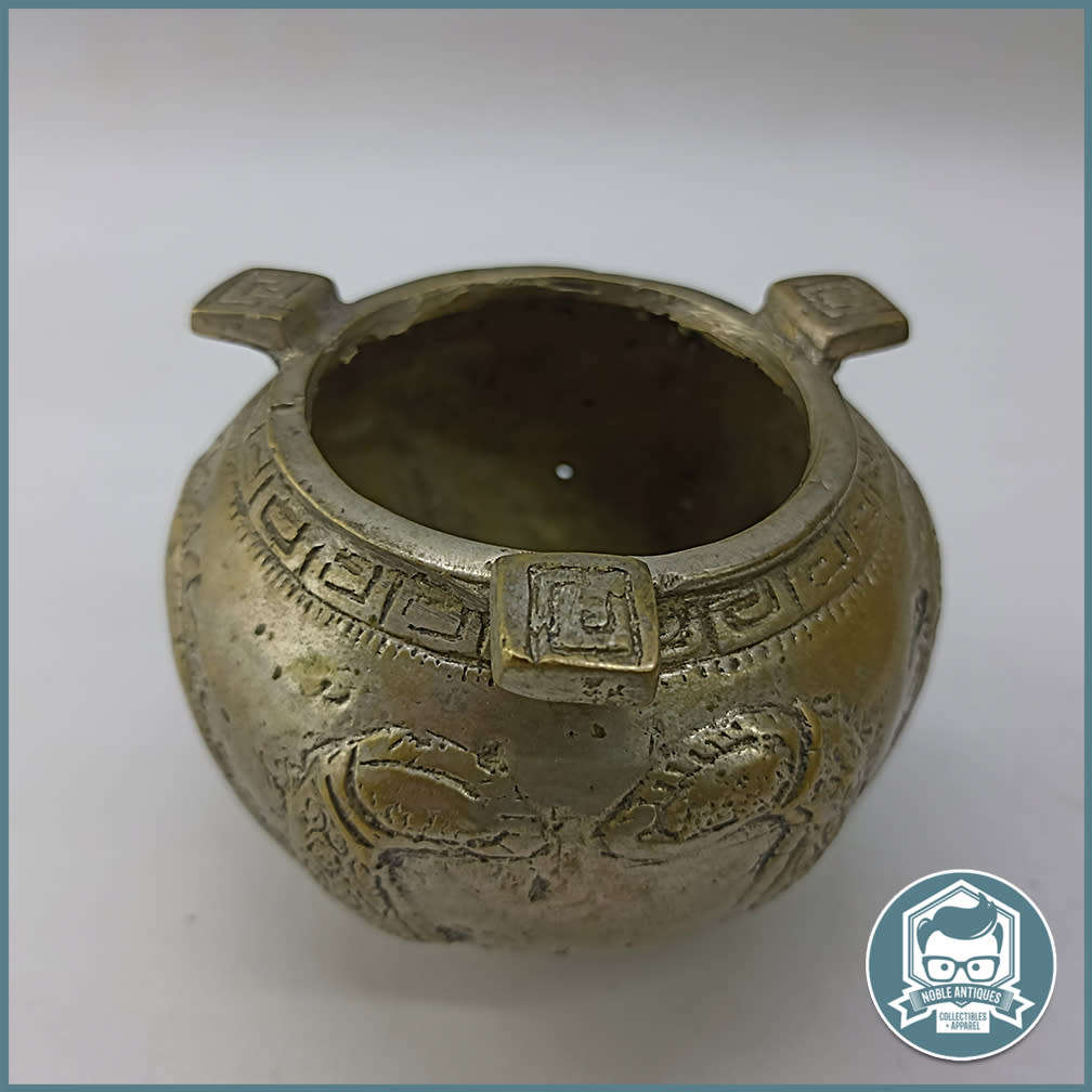Fantastic!!! Antique Cast Bronze/Brass Ball Footed Chinese Scent Holder!!!