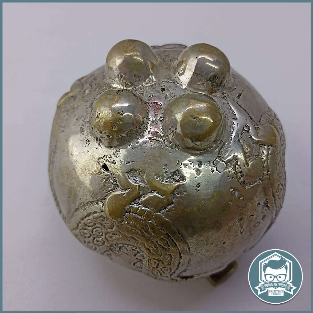 Fantastic!!! Antique Cast Bronze/Brass Ball Footed Chinese Scent Holder!!!