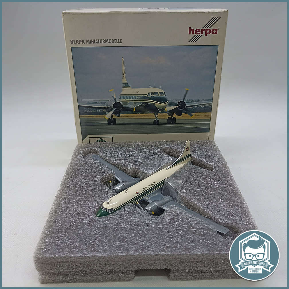 Herpa Convair 440 Rovos Air Diecast Metal - Original Plane Documents, Box and Blister !!!