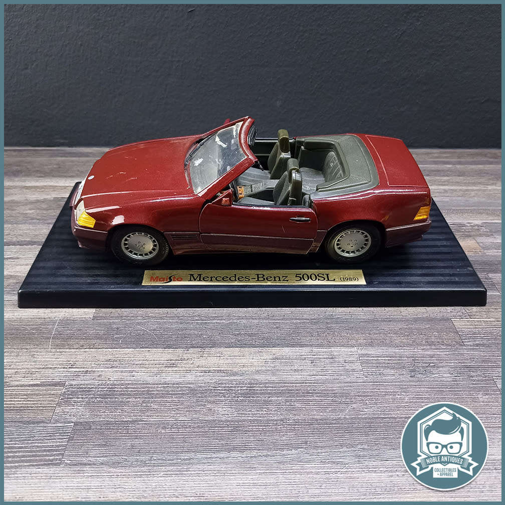 Scale 1:18 Die Cast Metal Maisto Mercedes-Benz 500SL (1989) - Parts or Display!!!