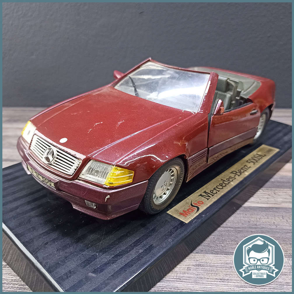 Scale 1:18 Die Cast Metal Maisto Mercedes-Benz 500SL (1989) - Parts or Display!!!