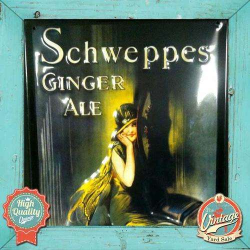 Schweppes Ginger Ale Sign (Good Condition)