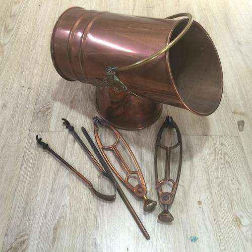 Rare Copper Poker Set