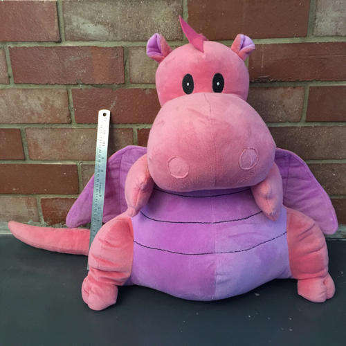 Large Soft Toy Pink Dragon