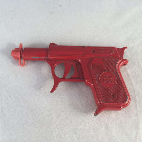 Rare Vintage Chrime Fighter Red Metal Potato Gun!