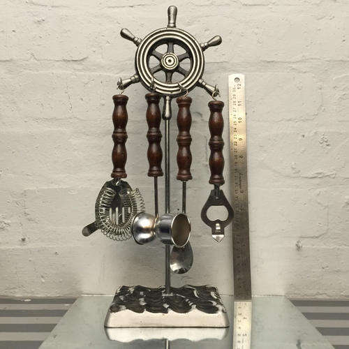 Nautical Themed Bar Stand with Drink Mixers