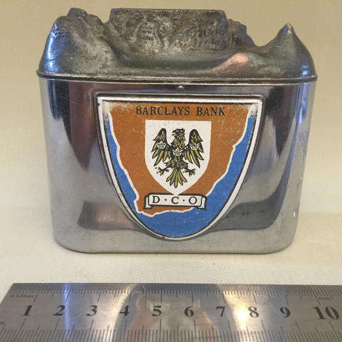SUPER RARE BARCLAYS SAVINGS TIN WITH TABLE MOUNTAIN