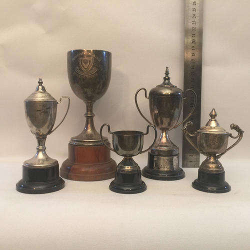 COLLECTION OF VINTAGE SILVERPLATED TROPHEES (1960 >)