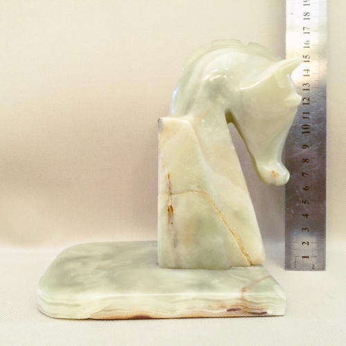 Equestrian Green Marble Book End