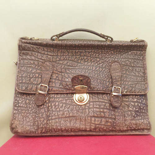Busby Genuine Buffalo Leather Briefcase (With original key)