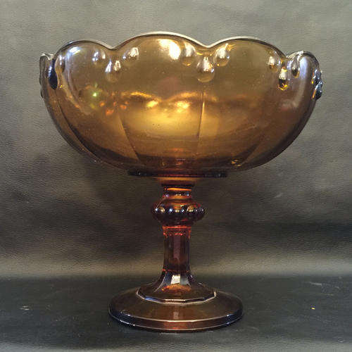 Large Auburn Glass Fruit Bowl