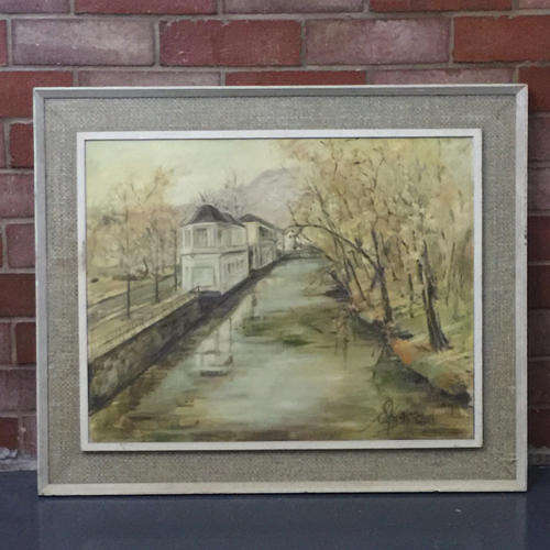 Framed Original Oil on Canvas Landscape - See Signature for details (800 x 600)