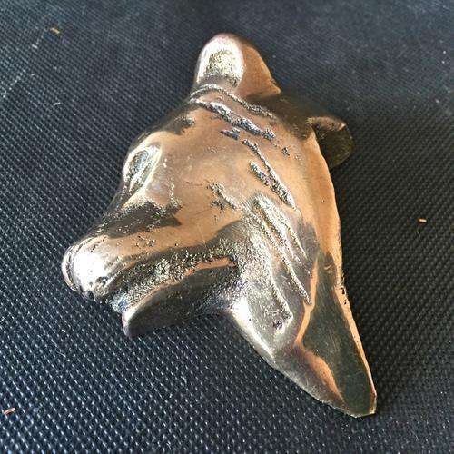 Solid Brass Lion's Head Door Stop