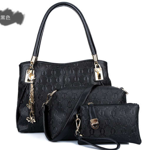 3 pieces elegant fashion handbags. Black color. Stock in ZA