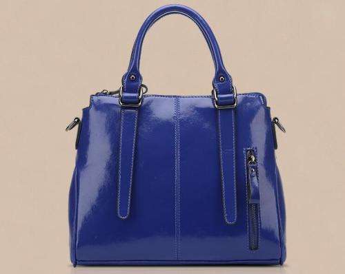Noble style office lady handbag with strape. Blue color. Stock in ZA.