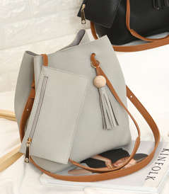 2 piece bucket bag. Grey color.Delivery only start 5 Sep 2017