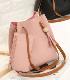 2 piece bucket bag. Pink color. Stock in ZA.