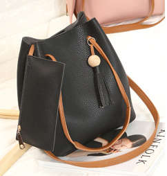 2 piece bucket bag. Black color. Stock in ZA.