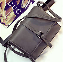 Simple design small shoulder bag. Grey color. Stock in ZA.