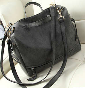 Nubuck-look motorcycle bag. Grey color. Stock in ZA