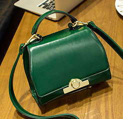Retro style handbag. Green color. Stock in ZA.