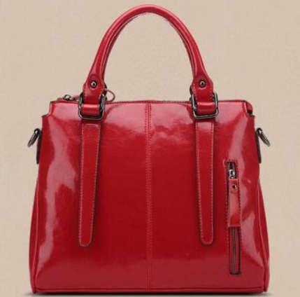 Noble style office lady handbag with strape. Red color. Stock in ZA.