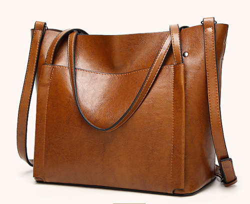All-match big capacity lady bag. Brown color. Stock in ZA.