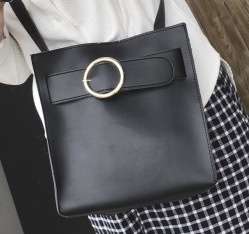 Wild match 2 sets soft ladies handbag, Green color